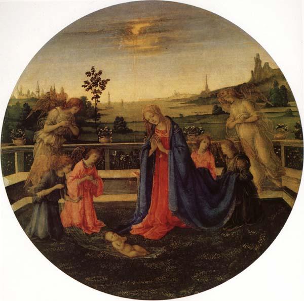 Filippino Lippi Adoration of the Christ Child Sweden oil painting art